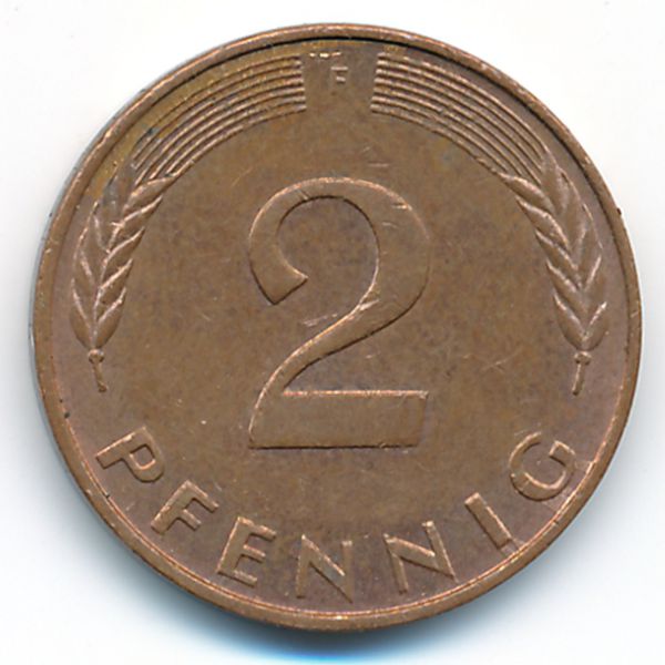 ФРГ, 2 пфеннига (1985 г.)