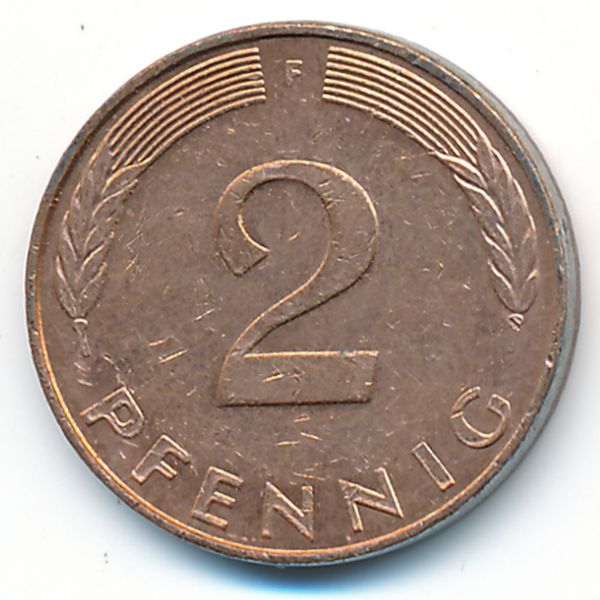 ФРГ, 2 пфеннига (1992 г.)