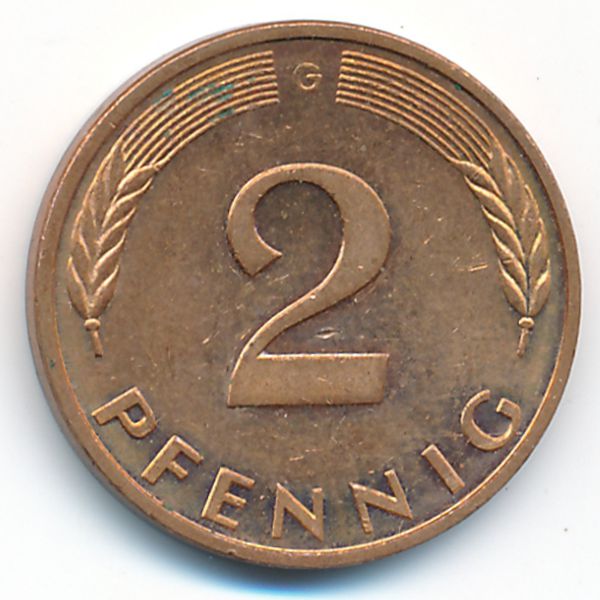 ФРГ, 2 пфеннига (1994 г.)