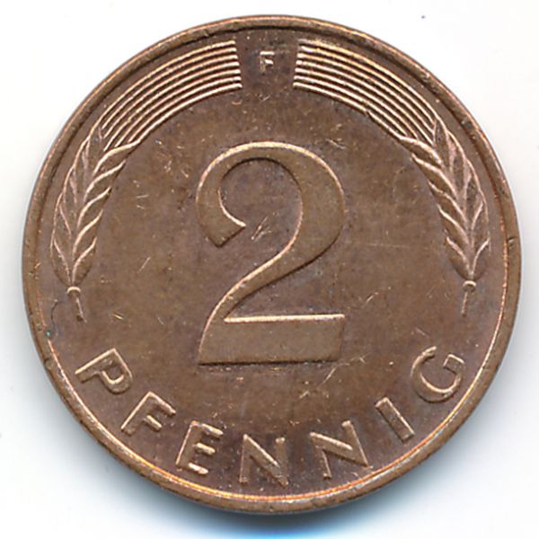 ФРГ, 2 пфеннига (1995 г.)