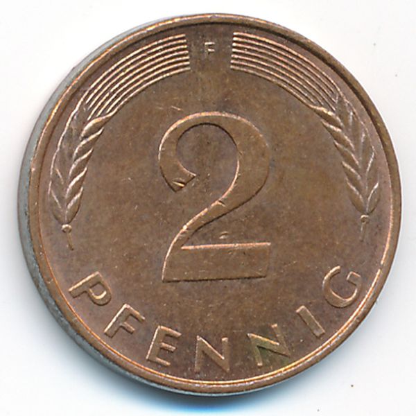 ФРГ, 2 пфеннига (1995 г.)