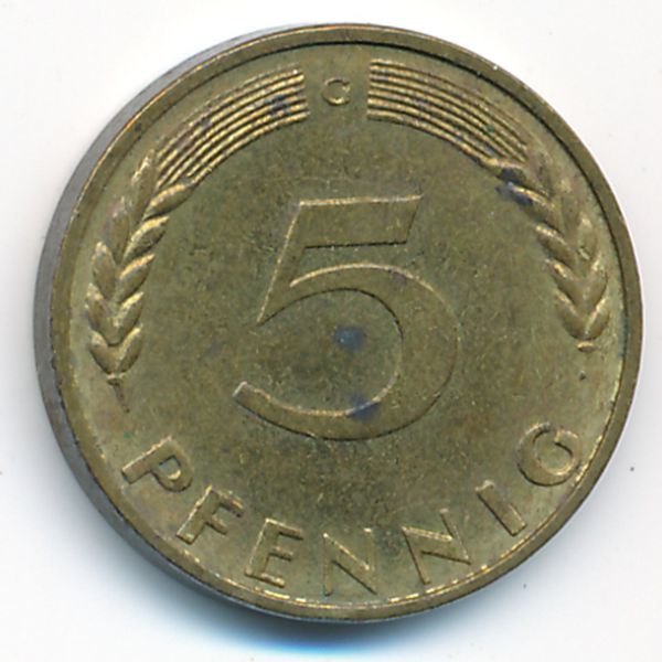 ФРГ, 5 пфеннигов (1969 г.)