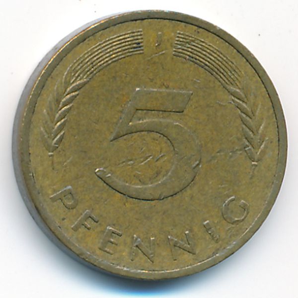 ФРГ, 5 пфеннигов (1976 г.)