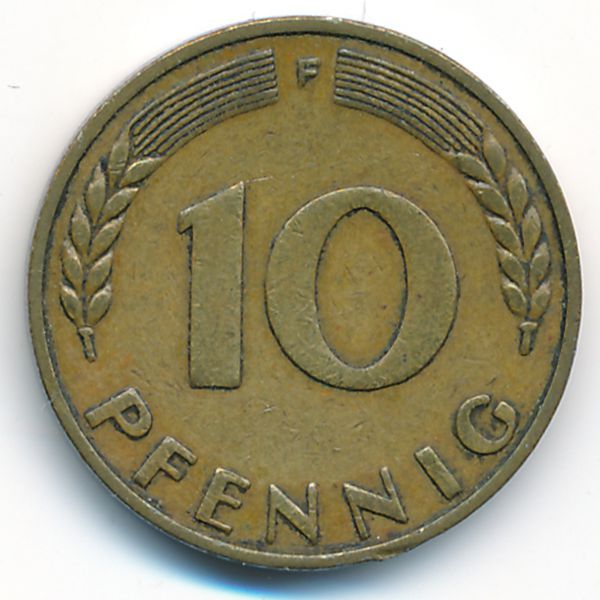 ФРГ, 10 пфеннигов (1949 г.)