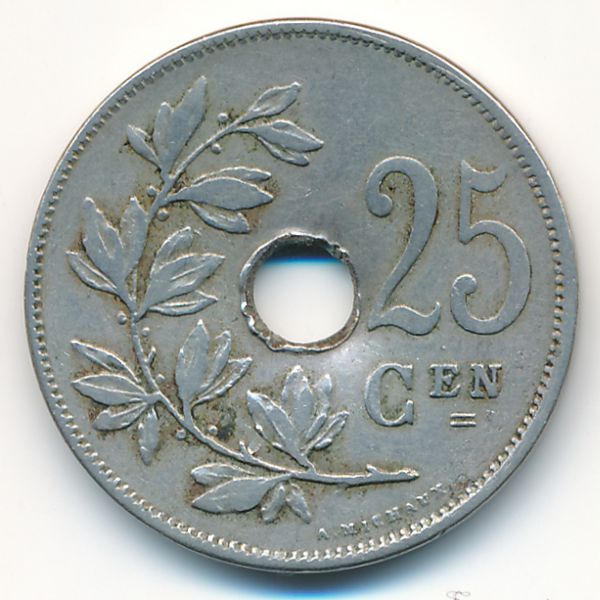 Бельгия, 25 сентим (1910 г.)