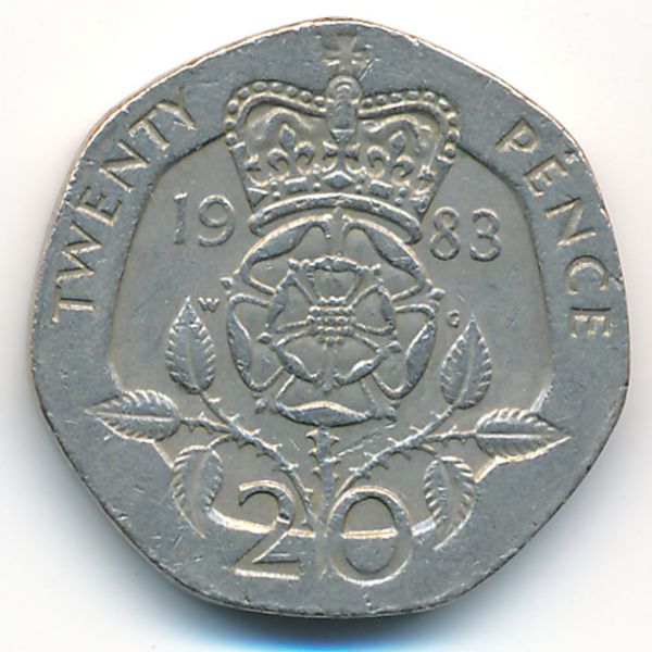 Великобритания, 20 пенсов (1983 г.)