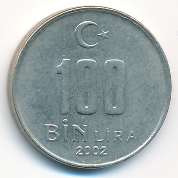 Турция, 100000 лир (2002 г.)