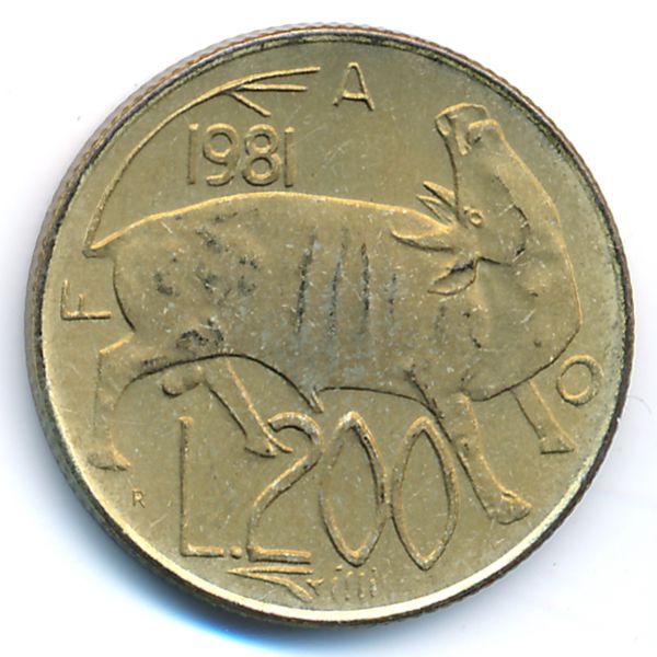 Сан-Марино, 200 лир (1981 г.)