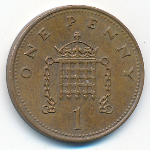 Великобритания, 1 пенни (1985 г.)