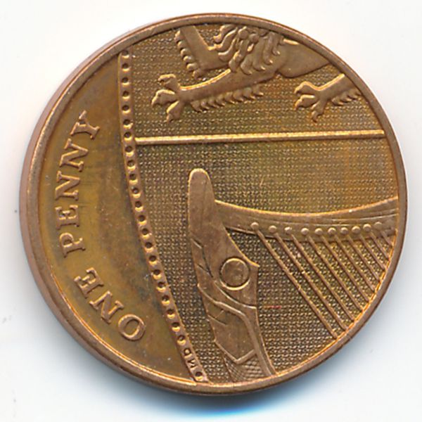 Великобритания, 1 пенни (2008 г.)
