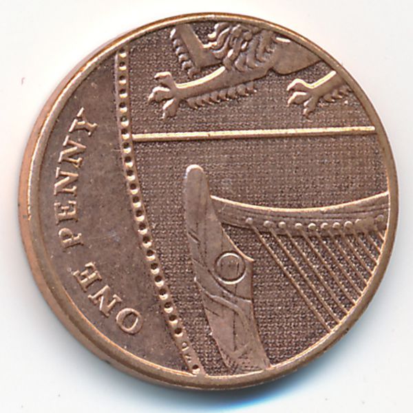 Великобритания, 1 пенни (2011 г.)