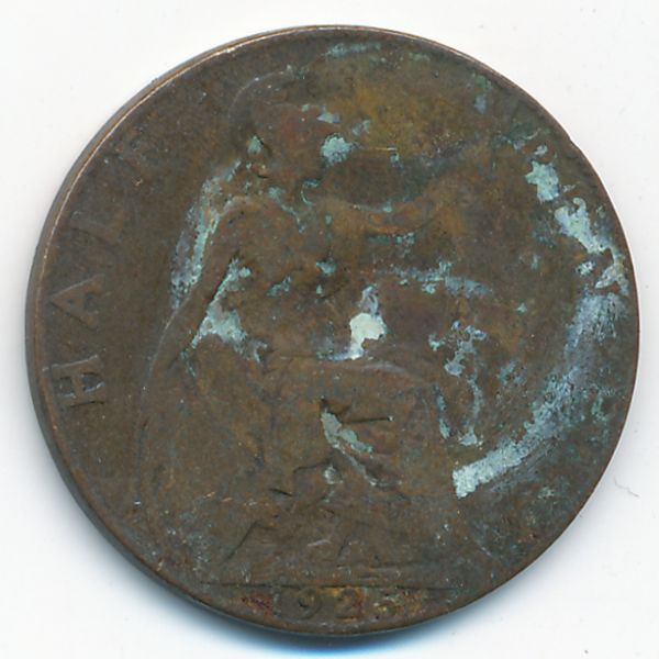Великобритания, 1/2 пенни (1925 г.)