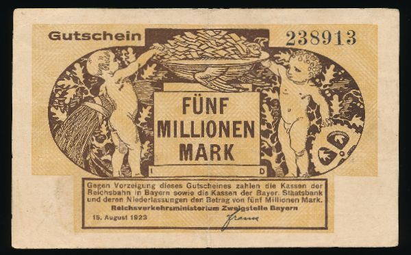 Бавария., 5000000 марок (1923 г.)