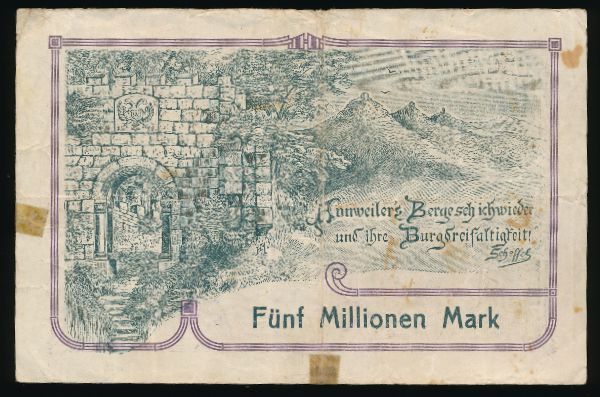 Аннвайлер-ам-Трифельс., 5000000 марок (1923 г.)