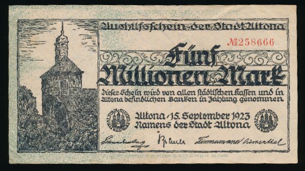 Альтона., 5000000 марок (1923 г.)