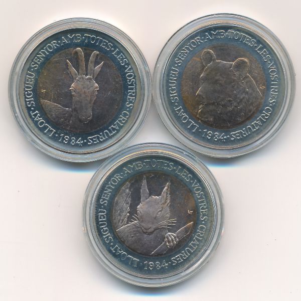 Андорра, Набор монет (1984 г.)