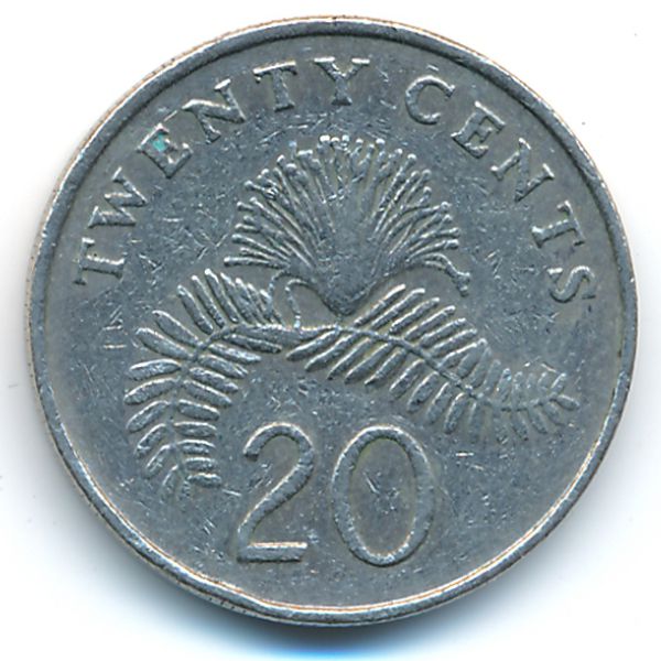 Сингапур, 20 центов (1988 г.)