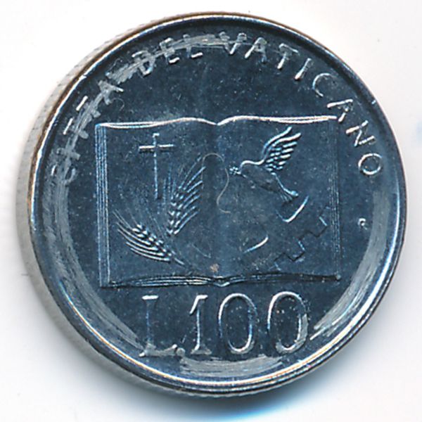Ватикан, 100 лир (1992 г.)