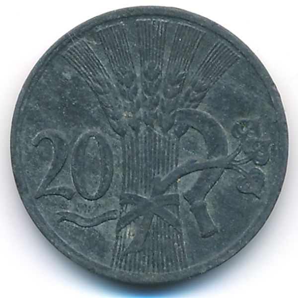 Богемия и Моравия, 20 гелеров (1941 г.)