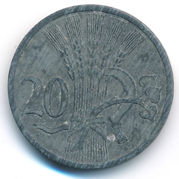 Богемия и Моравия, 20 гелеров (1943 г.)