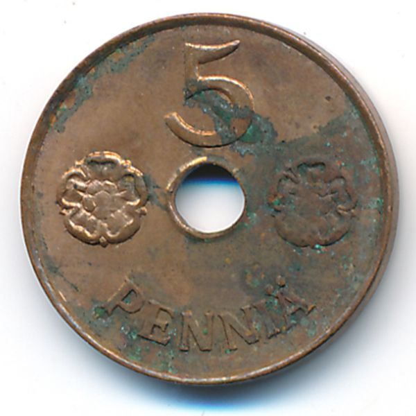 Финляндия, 5 пенни (1942 г.)