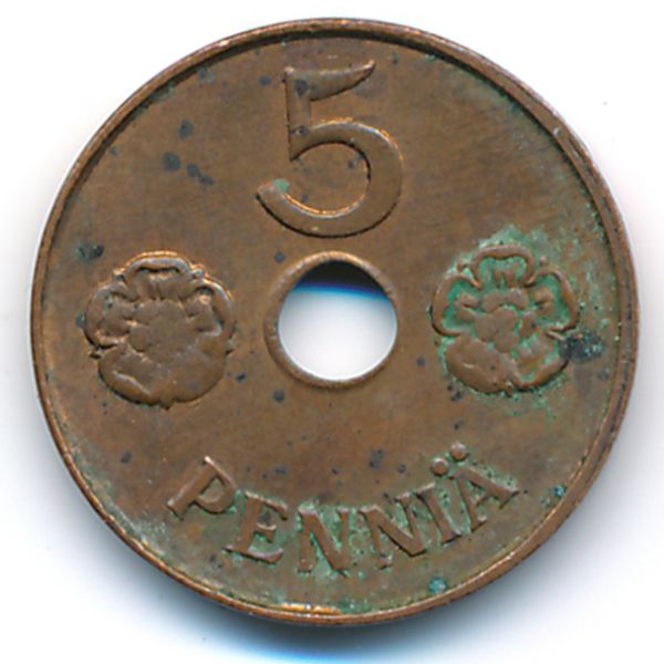 Финляндия, 5 пенни (1942 г.)