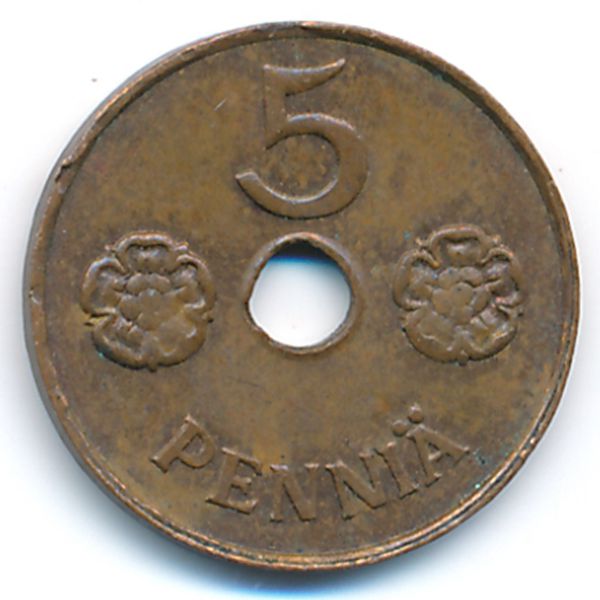 Финляндия, 5 пенни (1942 г.)