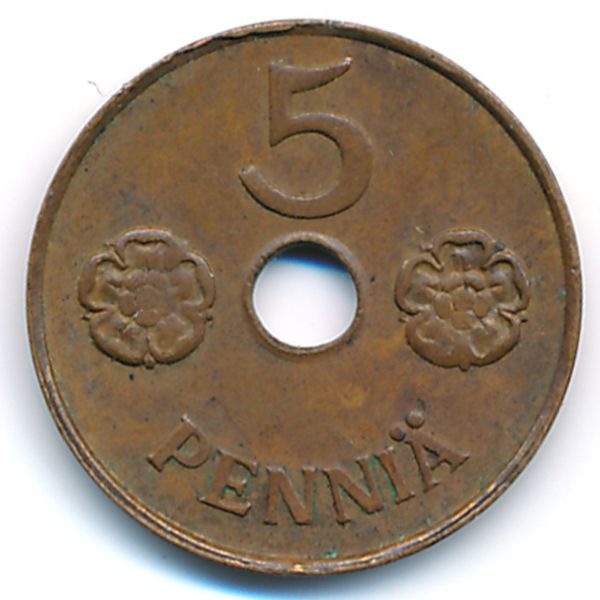 Финляндия, 5 пенни (1942 г.)