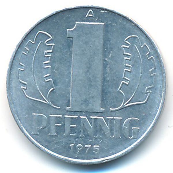 ГДР, 1 пфенниг (1975 г.)