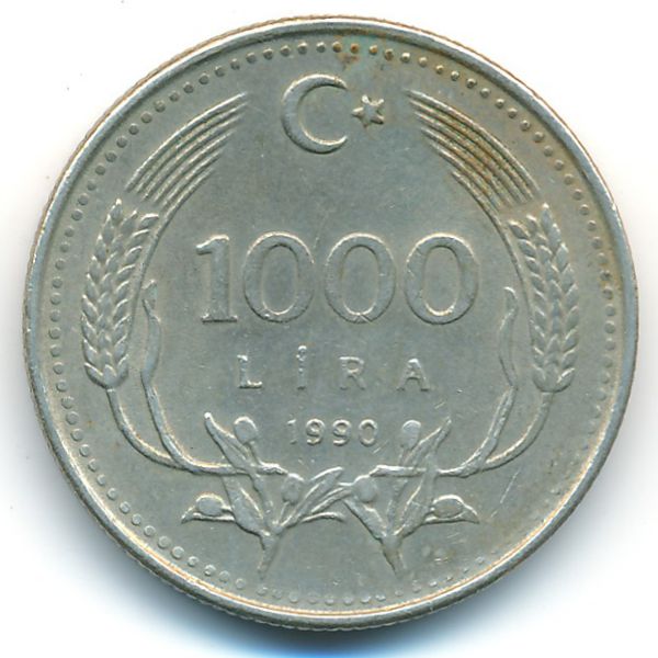 Турция, 1000 лир (1990 г.)