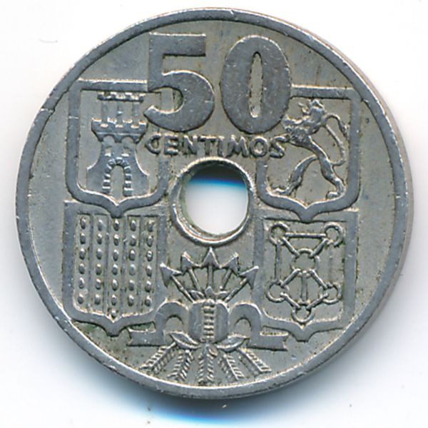 Испания, 50 сентимо (1949 г.)