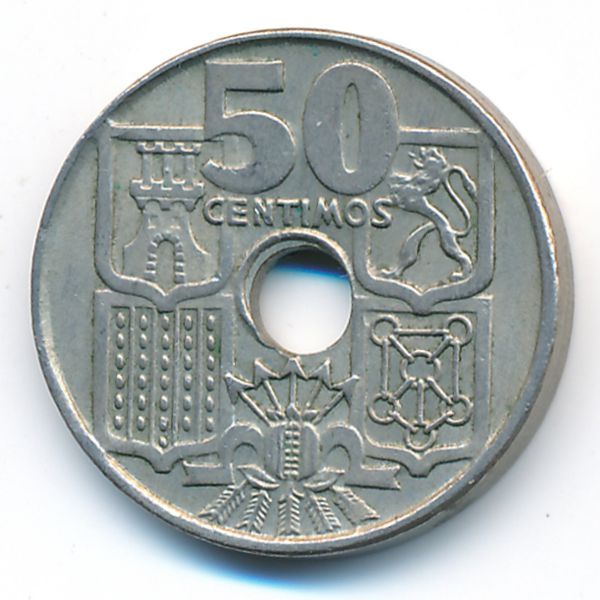 Испания, 50 сентимо (1949 г.)