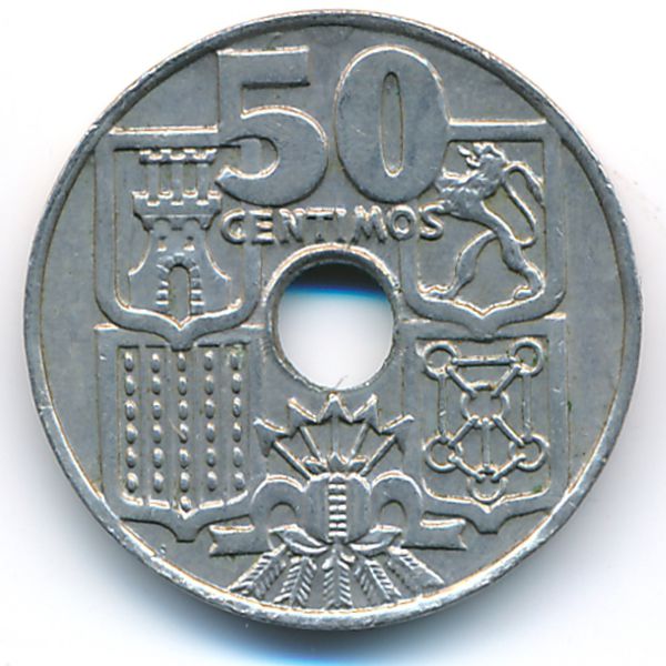 Испания, 50 сентимо (1949 г.)