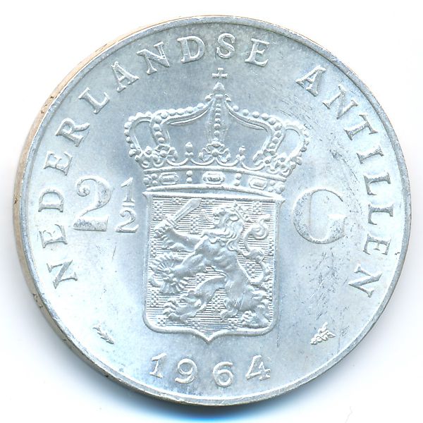 Антильские острова, 2 1/2 гульдена (1964 г.)