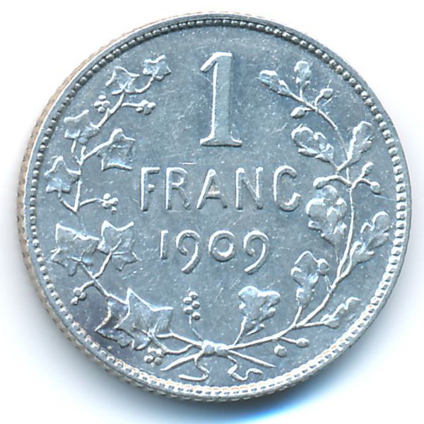 Бельгия, 1 франк (1909 г.)