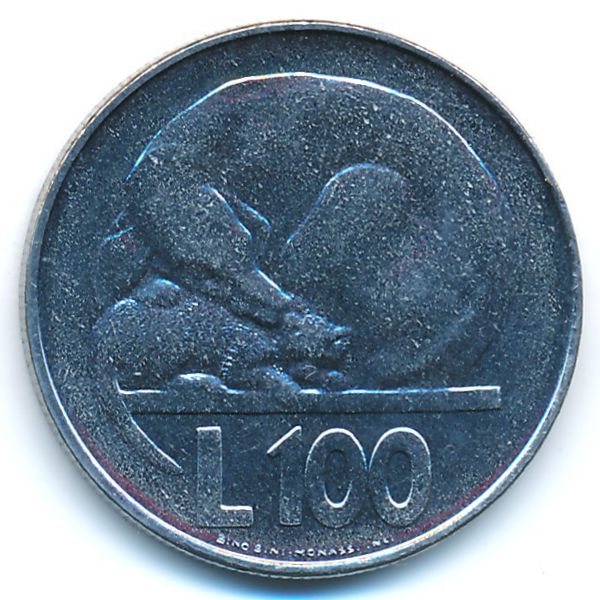 Сан-Марино, 100 лир (1975 г.)