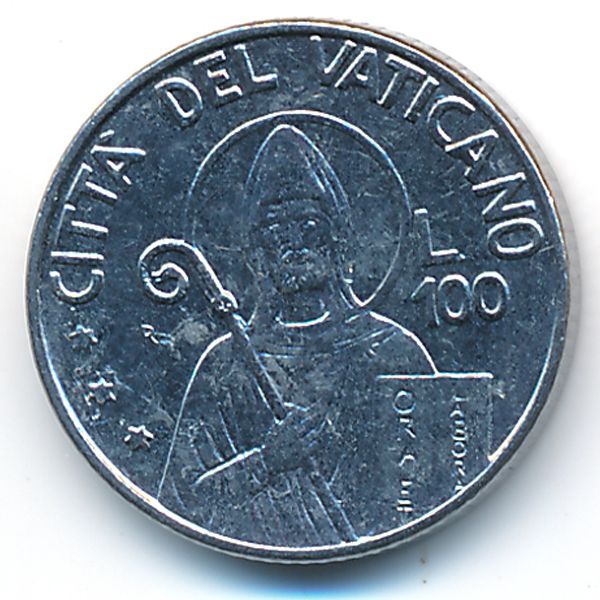 Ватикан, 100 лир (1990 г.)