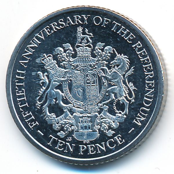 Гибралтар, 10 пенсов (2017 г.)