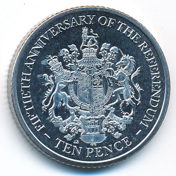 Гибралтар, 10 пенсов (2017 г.)