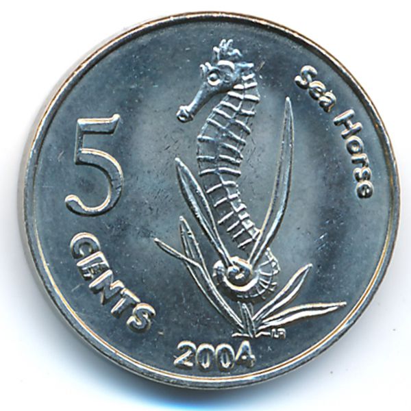 Кокосовые острова., 5 центов (2004 г.)