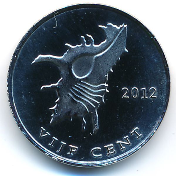Остров Саба., 5 центов (2012 г.)