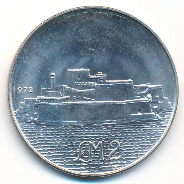 Мальта, 2 фунта (1972 г.)