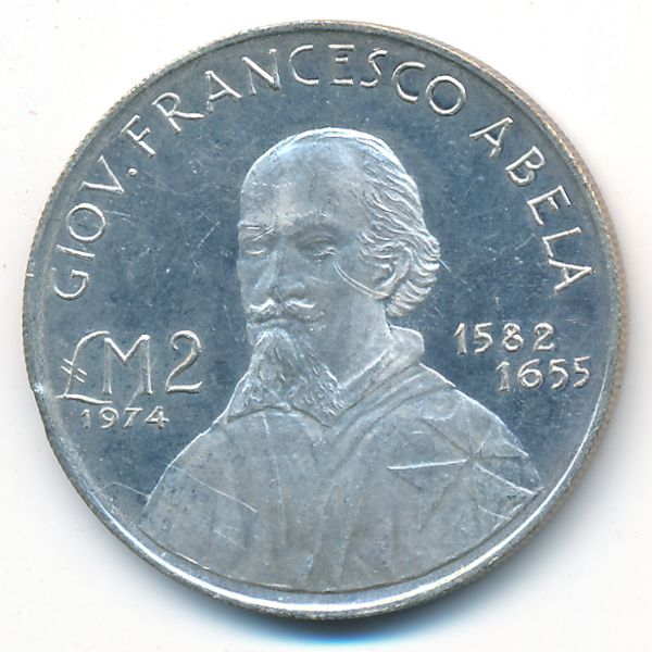 Мальта, 2 фунта (1974 г.)