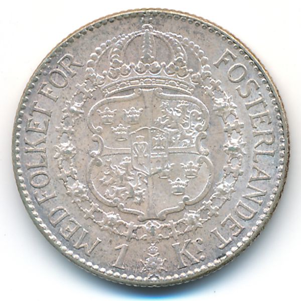 Швеция, 1 крона (1939 г.)