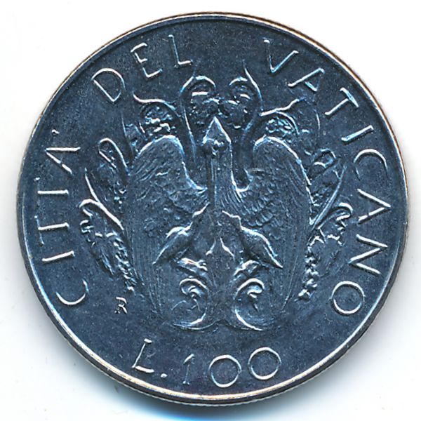 Ватикан, 100 лир (1989 г.)