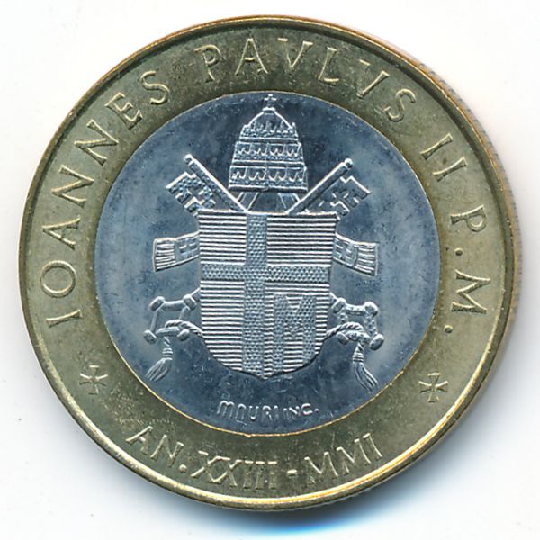Ватикан, 1000 лир (2001 г.)