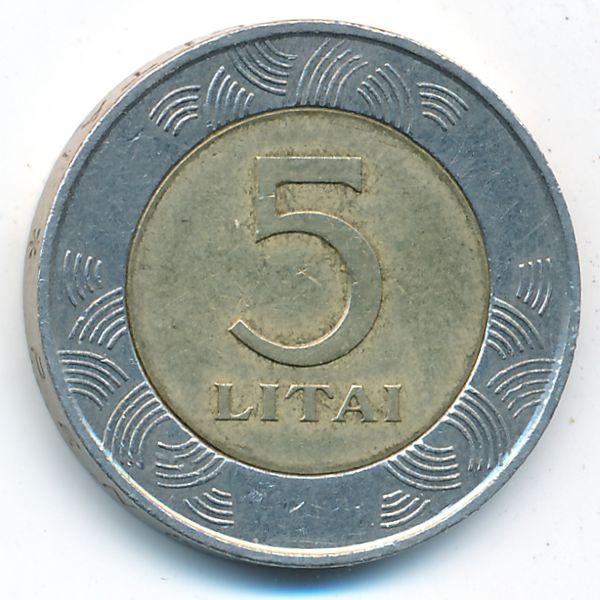 Литва, 5 лит (1999 г.)