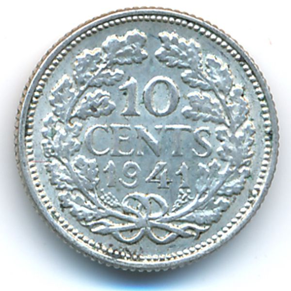 Нидерланды, 10 центов (1941 г.)