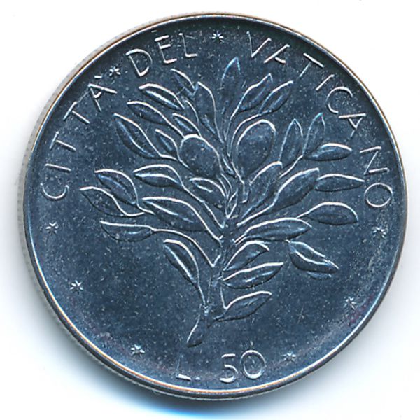 Ватикан, 50 лир (1973 г.)