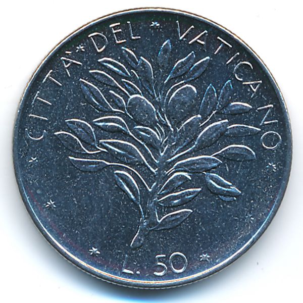 Ватикан, 50 лир (1973 г.)